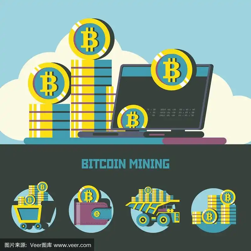Miners inspecting rows of mining rigs in a large facility